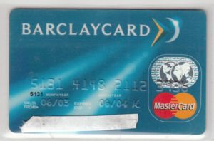 Kartu Transaksi Barclaycard Barclays Bank Britania Raya Col Gb