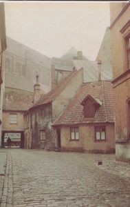 Riga. Inner yard of the Holy Spirits Convent