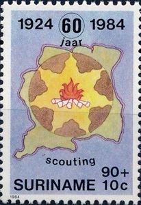 Map of Suriname & Camp fire