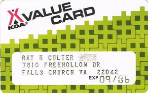 Functional Card: Value Card (Tourism, United States of America(Koa) Col ...