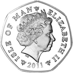 50 Pence (Father Christmas Coloured)