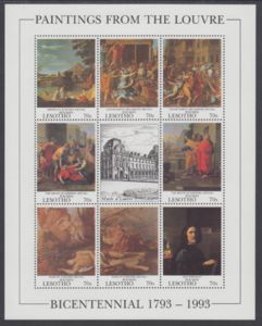 Nicolas Poussin: sheet of 8