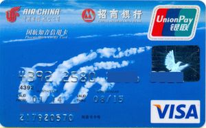 Bank Card: Air China VISA blue (China Merchants Bank, China, People's ...
