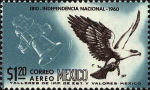 Stamp: Crested Caracara (Caracara plancus) (Mexico(150 years of