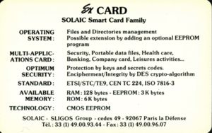 Solaic Smart Card - SX