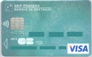 Bank Card Banque de Bretagne (BNP Paribas, FranceColFRVI0054.01