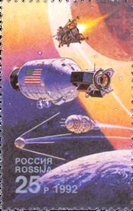 "Apollo" and "Vostok" Spacecrafts and "Sputnik-1"