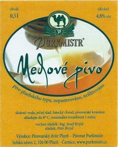 Drink Label: Medové pivo (Pivovarský Dvůr Plzeň, Czech RepublicCol:CZ ...