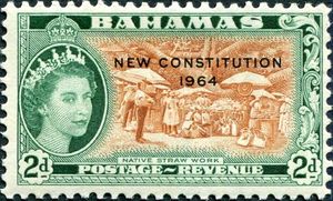 Natives straw work - Overprinted