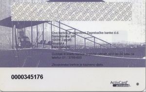Bank Card: E - Zaba (Zagrebacka Banka, CroatiaCol:HR-GM-0005
