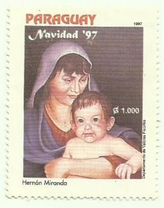 Madonna with Child by Hernán Miranda