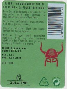 Drink Label: Gulating (Pivovar Samson České Budějovice, Czech ...