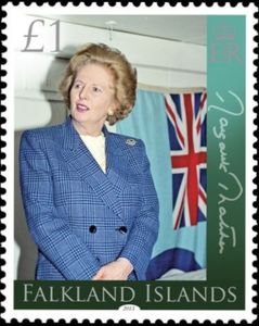 Stamp: Baroness Margaret Thatcher (Falkland Islands(Baroness Margaret ...