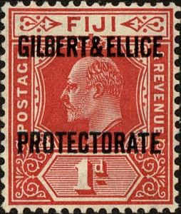 King Edward VII (Fiji),overprinted