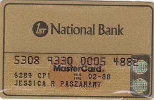 Bank Card: National Bank (National Bank of Wilmington, United States of ...