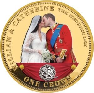 Coin: 1 Crown (Golden Moments Of Prince William And Catherine