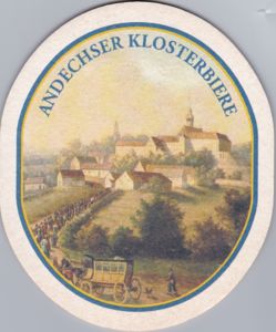 Beer Coaster: Andechser Klosterbiere (Klosterbrauerei Andechs K.d.ö.R ...