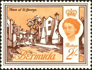 Stamp: Town of St. George (Bermuda(Queen Elizabeth II Pictorials) Mi:BM ...