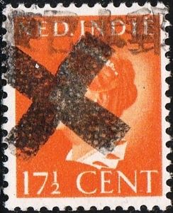 Queen Wilhelmina Overprinted for Riau