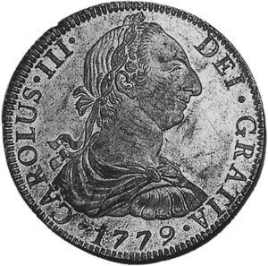 Moeda: 8 Reales (CAROLVS III) (México(1759~1788 - Carlos III) Col