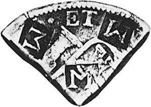 12 Black Dogs (2 Bits = 1/4 Dollar)