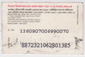 Phonecard Airtel Top Up Recharge Mobile India India Republic Airtel Mobile Refill Col In Air Ref 0021