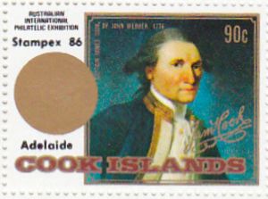 Stampex 1986.  Captain Cook
