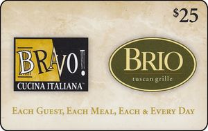 Gift Card: Bravo Brio (Restaurants, United States of America(Bravo/Brio ...