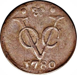 Coin 1 Duit 1 4 Stuiver Holland Netherlands East Indies 1602 1800 Netherland East Indies Company Voc Wcc Km70