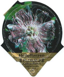 Kleingefäßdeckel: Passiflora incarnata (Butterzentrale Gossau, Schweiz ...