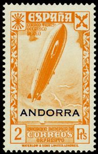 Transatlantic Zeppelin Mail - Overprint