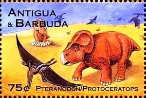 Pteranodon and Protoceratops