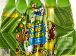 Drink Label: Robby Bubble Apple No Alcohol (Ambra, S.A., PolandCol:PL