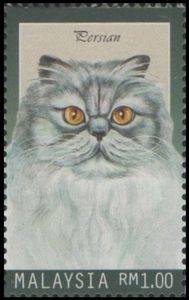 Stamp Persian Cat Felis Silvestris Catus Malaysia Domestic Cats Mi My 745 Sn My 692b Yt My Bf25b