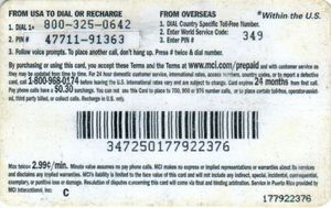 MCI Prepaid 670 Minutes - Violet