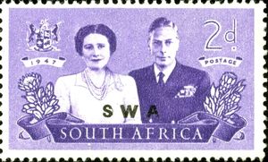 Stamp Single English South West Africa S A Royal Visit Mi Na Sw 254 Sn Na Sw 157a Yt Na Sw 211 Sg Na Sw 135 E