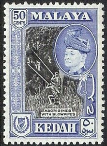 Aborigines with blowpipes