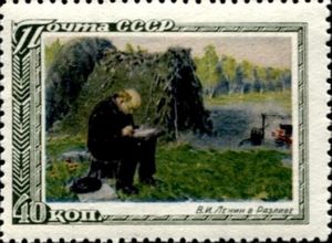 V.I. Lenin in Razliv, M. Sokolov