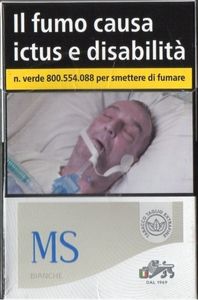 Cigarette Pack: MS Bianche (Italy(MS Bianche) Col:IT-CT-0008 🚬