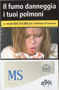 Cigarette Pack: MS Bianche (Italy(MS Bianche) Col:IT-CT-0009 🚬