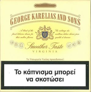 george karelias and sons tobacco buy online Cigarette Pack: George Karelias & Sons Smoother Taste Virginia (Greece(George  Karelias And Sons Smoother Taste Virginia) Col:GR-CT-0015 🚬