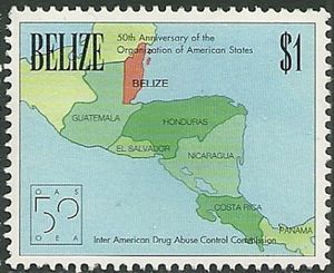 Map of Central America