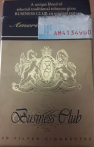 Cigarette Pack: Business Club Full (YugoslaviaCol:YU-CT-0032 🚬