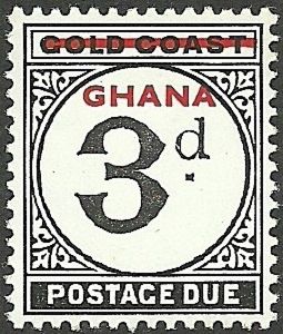 Large Centre Numeral, overprinted Ghana