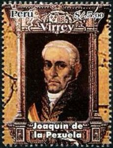 Stamp Joaquín de la Pezuela (Peru(Viceroys of Peru) MiPE 2745,YtPE