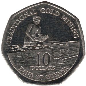 Coin: 10 Dollars (Guyana(1967~Today - Circulation) Col:GY-000011