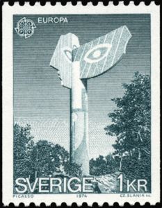 Picasso statue (from Les Dames de Mougins), Kristinehamn