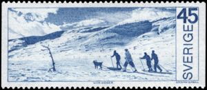 Winter mountain scenery