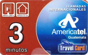 Tarjeta Telefónica: Americatel El Salvador (Remote Memory Guatemala ...