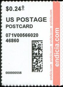 Stamp: Endicia (United States of America(Personal Computer Postage) Sn ...